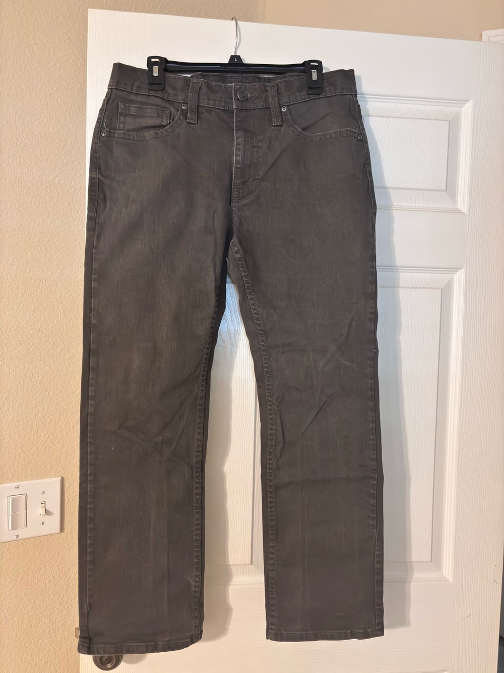 Cody‎ James Mens Jeans Grey Denim Straight Leg W34 L30 Cotton Rooted In Heritage